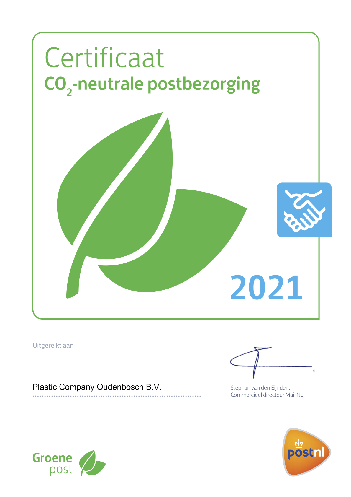 CO2 neutraal plastic company kunststofrecycling